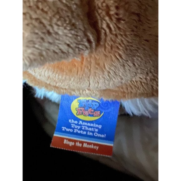 Plush Champ Polar Bear Flip Pets 2016 and Bingo the Monkey 12 Inches Stuffed - Picture 4 of 9